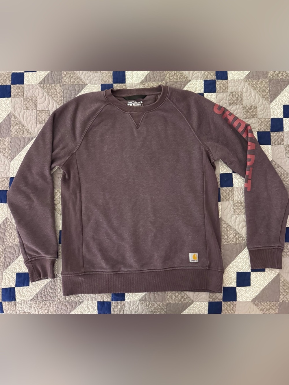 Carhartt Women’s Blackberry Heather Crewneck Sweatshirt